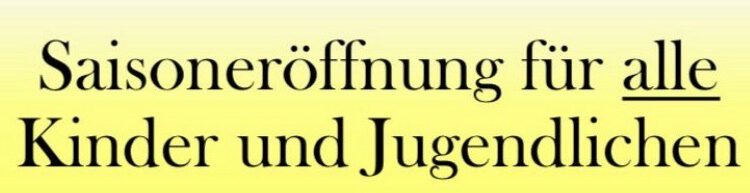 Sommersaisoneröffnung 2026